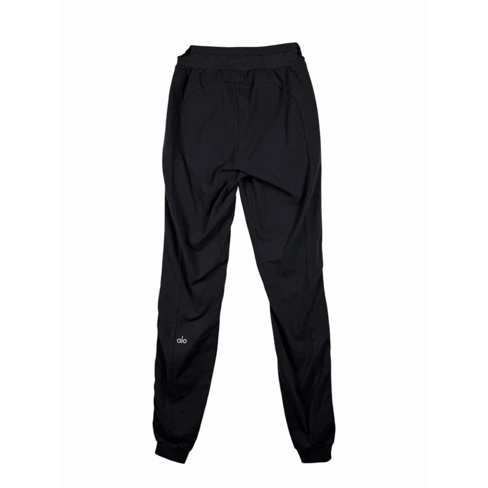 ALO Yoga Airbrush Winter Warm‎ High-Waist Moto Puffer Pant Jogger Black XXS